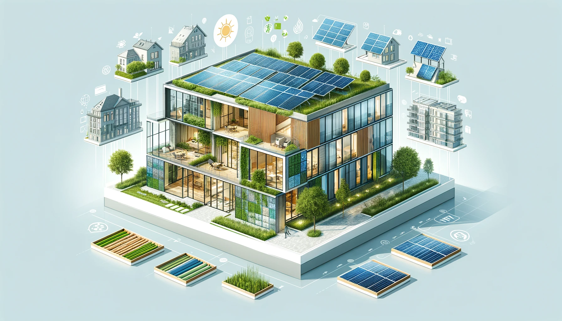 Featured Image for “Nach­hal­tig­keit in Immo­bi­lien: Umwelt­freund­liche Bau­weisen und Effizienz”
